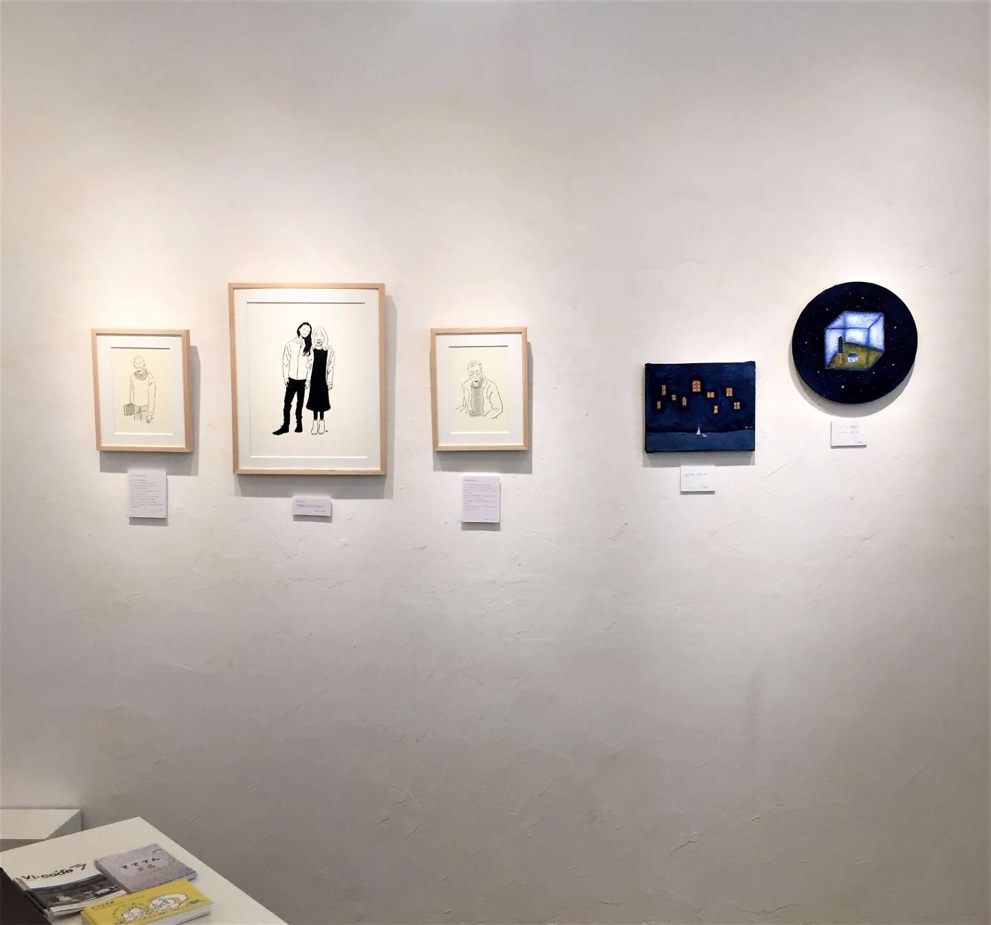 ZINE収録の原画展示の写真